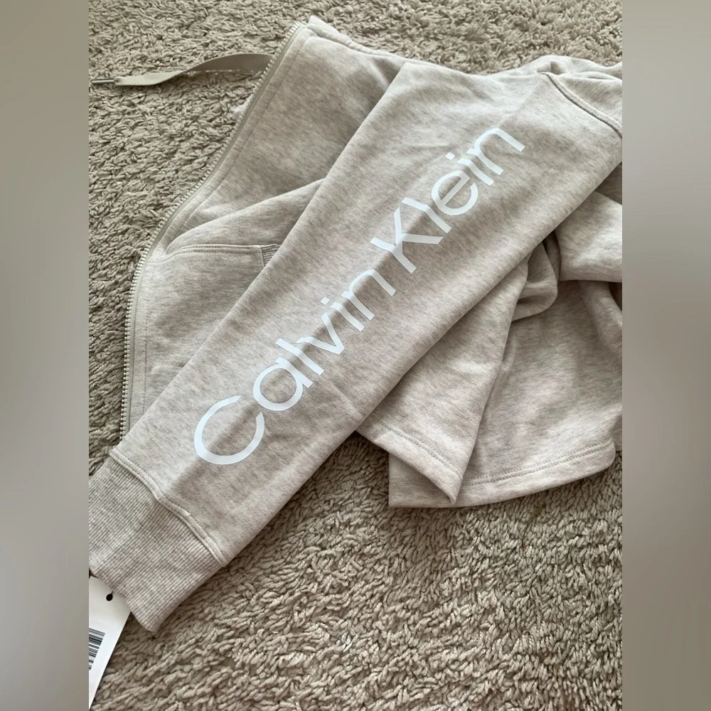 NWT Calvin Klein performance women’s jacket fleece hoodie size M - Picture 6 of 6